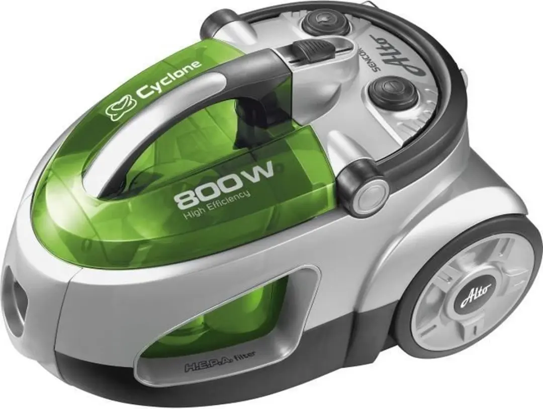 Sencor SVC 730GR-EUE2 Zakloze Stofzuiger 800W - 1,5L - Zilver/groen - afbeelding 2 van 6