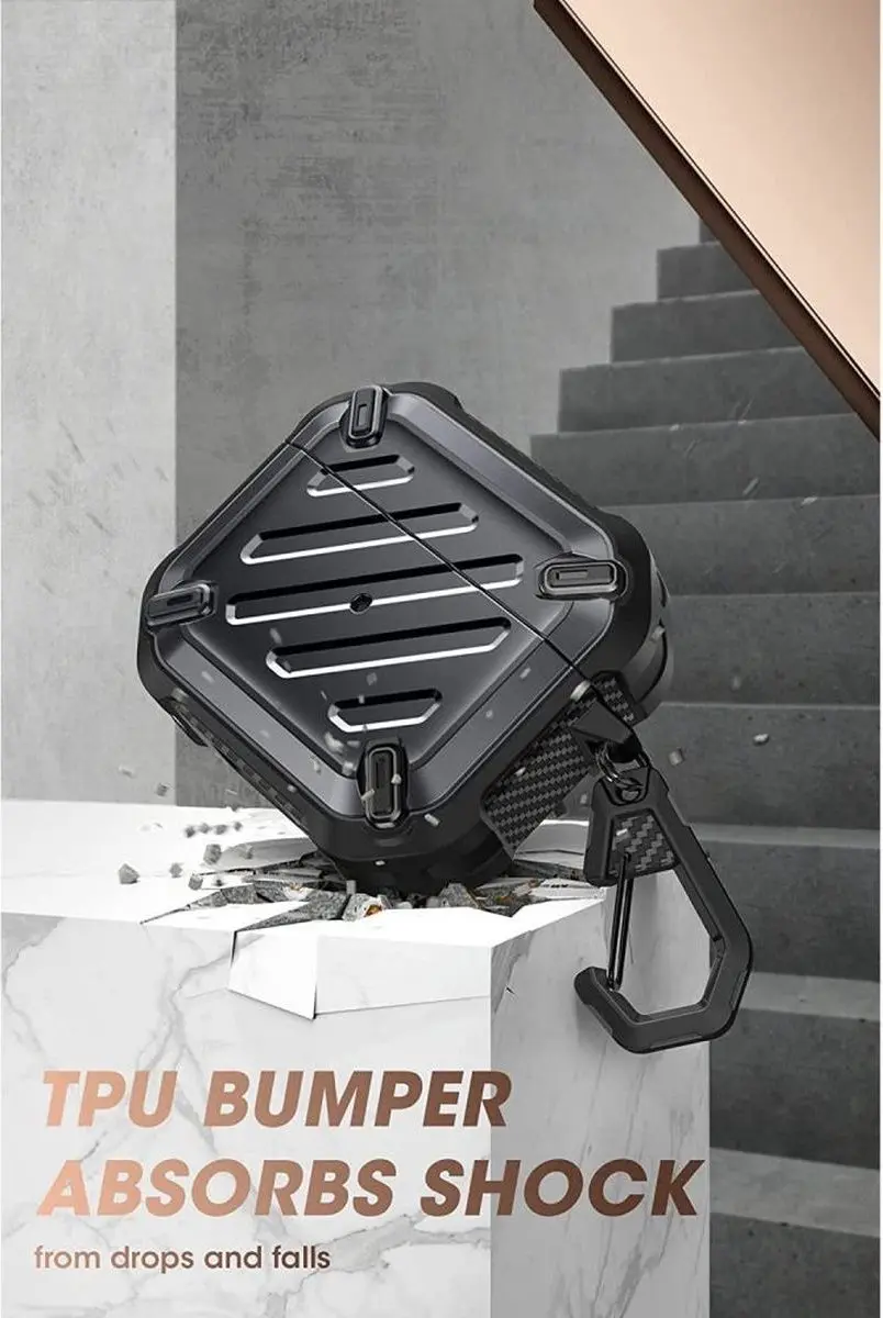 Supcase Unicorn Beetle Pro AirPods 3 Hoesje - Zwart