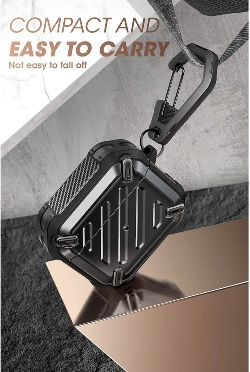 Supcase Unicorn Beetle Pro AirPods 3 Hoesje - Zwart