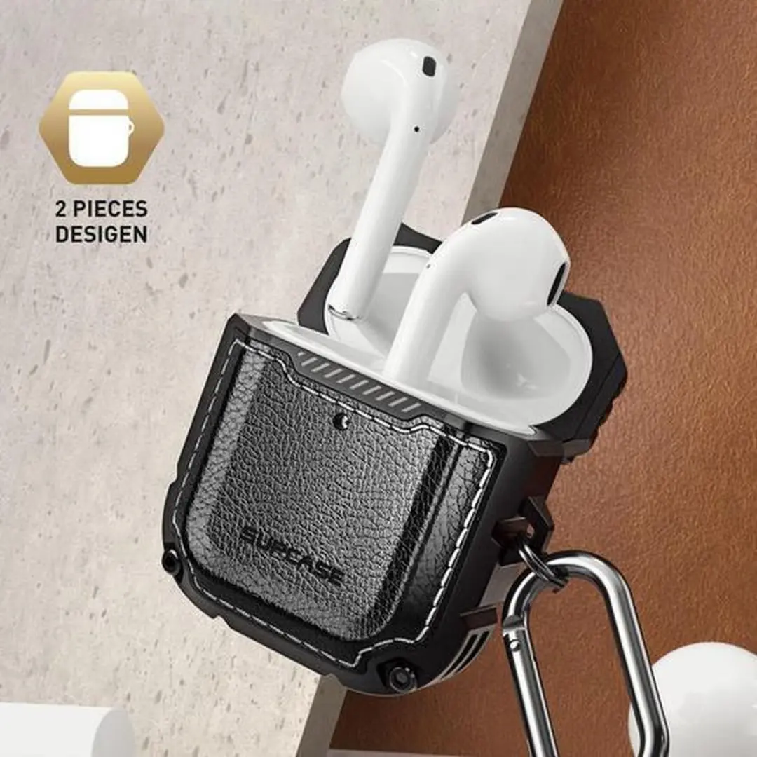 Supcase Battle 6942 Hoes AirPods 1/2 - Zwart - afbeelding 6 van 6