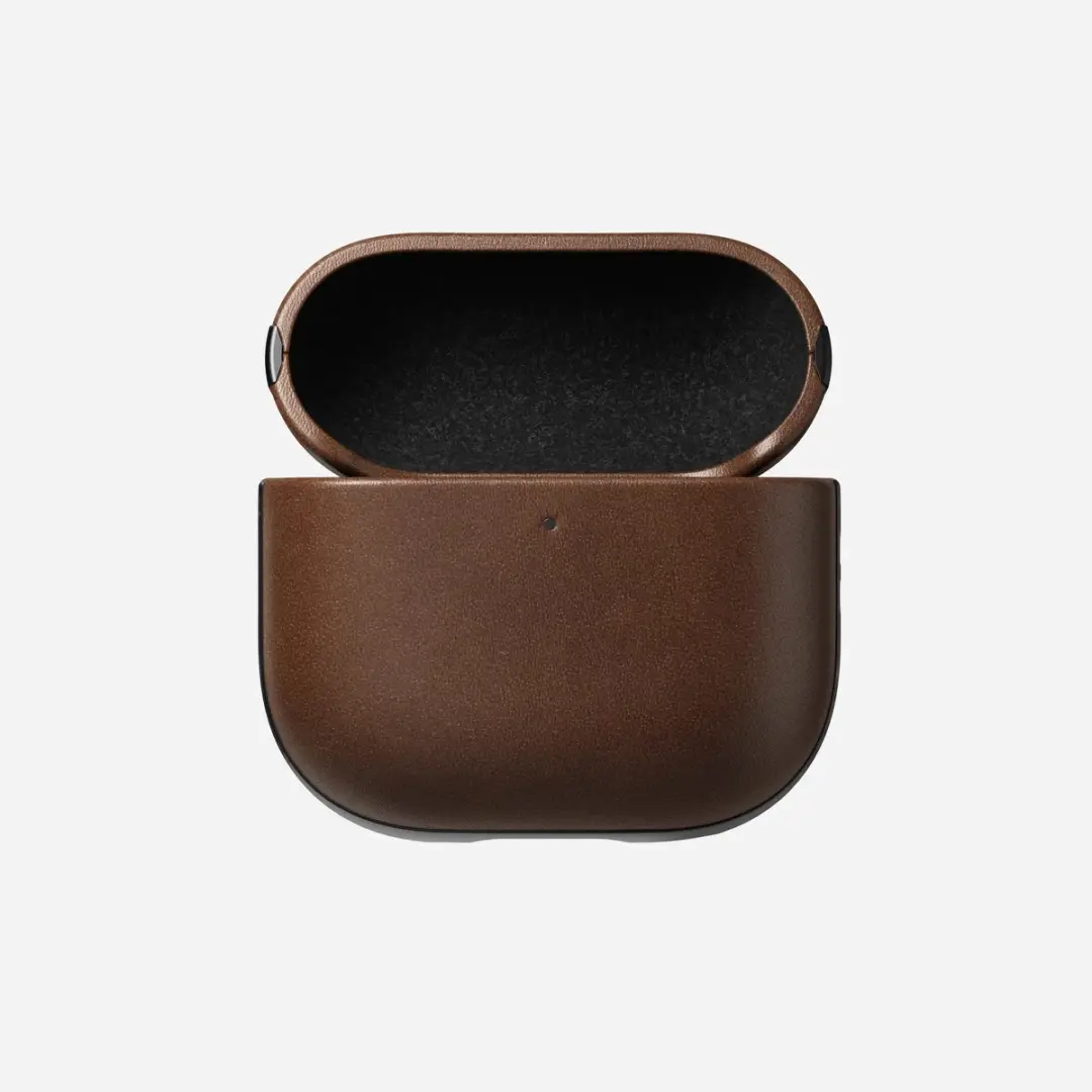 NOMAD Modern Lederen Hoesje AirPods 4 104135114080 - Bruin - afbeelding 4 van 6