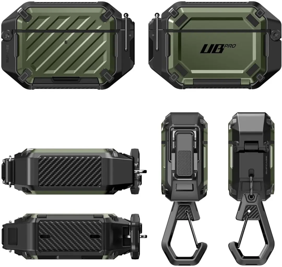 Supcase Unicorn Beetle Pro Hoesje AirPods Pro 3 - Groen - IP68 MagSafe