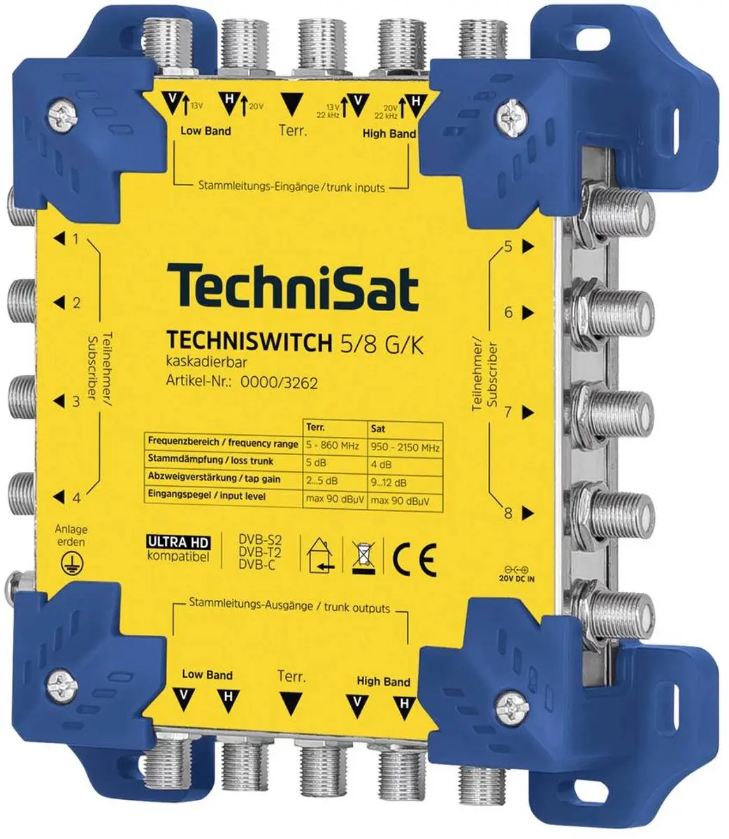 Technisat TECHNISWITCH 5/8 G/K Satelliet Multiswitch 0000/3262