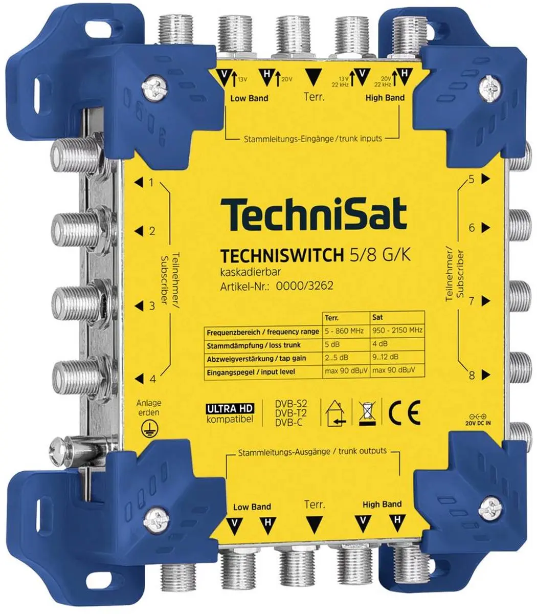 Technisat TECHNISWITCH 5/8 G/K Satelliet Multiswitch 0000/3262