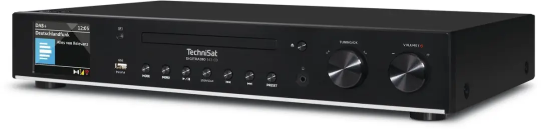 Technisat DIGITRADIO 143 CD V3 DAB+/FM Internetradio - CD-speler - Zwart - afbeelding 6 van 6