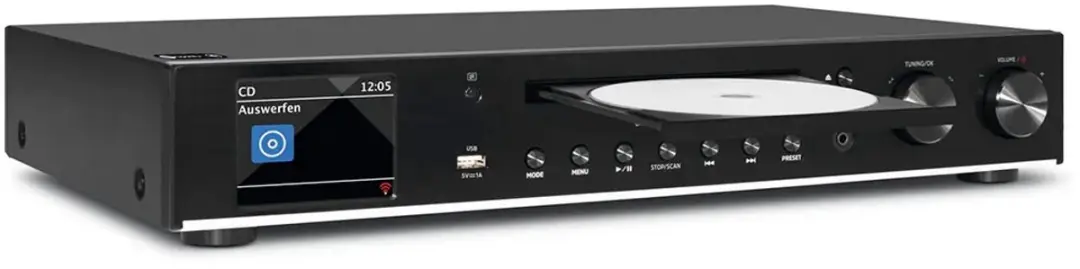 Technisat DIGITRADIO 143 CD V3 DAB+/FM Internetradio - CD-speler - Zwart