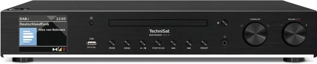 Technisat DIGITRADIO 143 CD V3 DAB+/FM Internetradio - CD-speler - Zwart