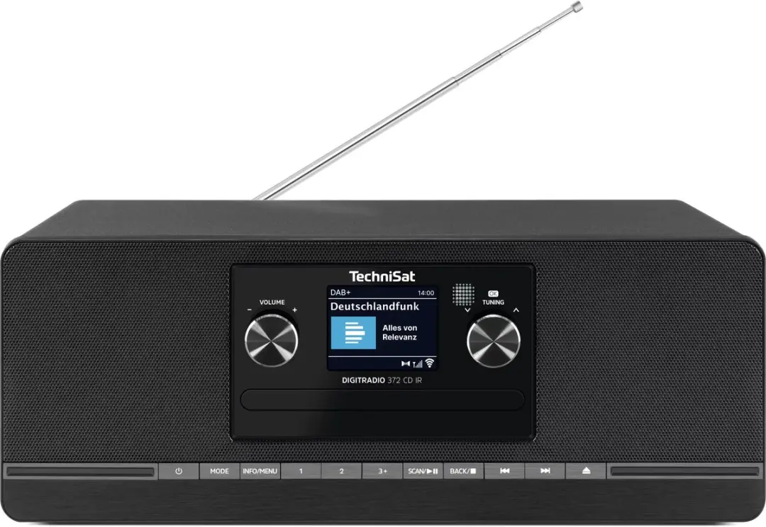 Technisat DIGITRADIO 372 CD IR DAB+/FM Radio - 10W - Zwart - afbeelding 5 van 6