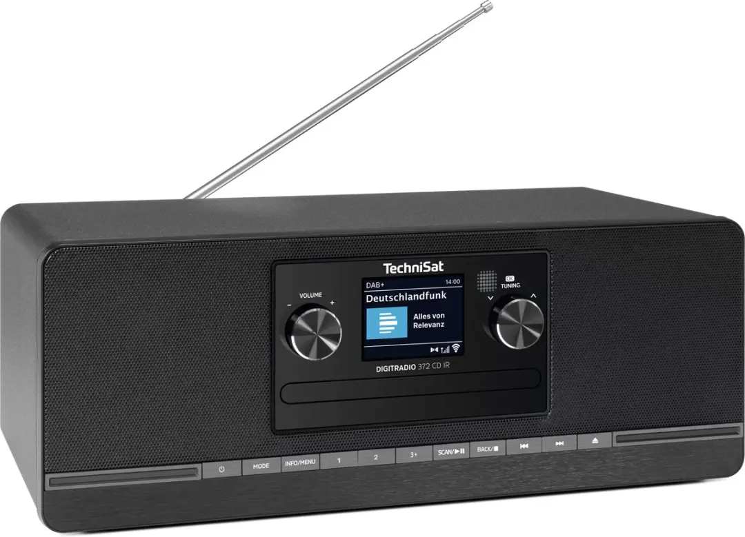 Technisat DIGITRADIO 372 CD IR DAB+/FM Radio - 10W - Zwart - afbeelding 6 van 6