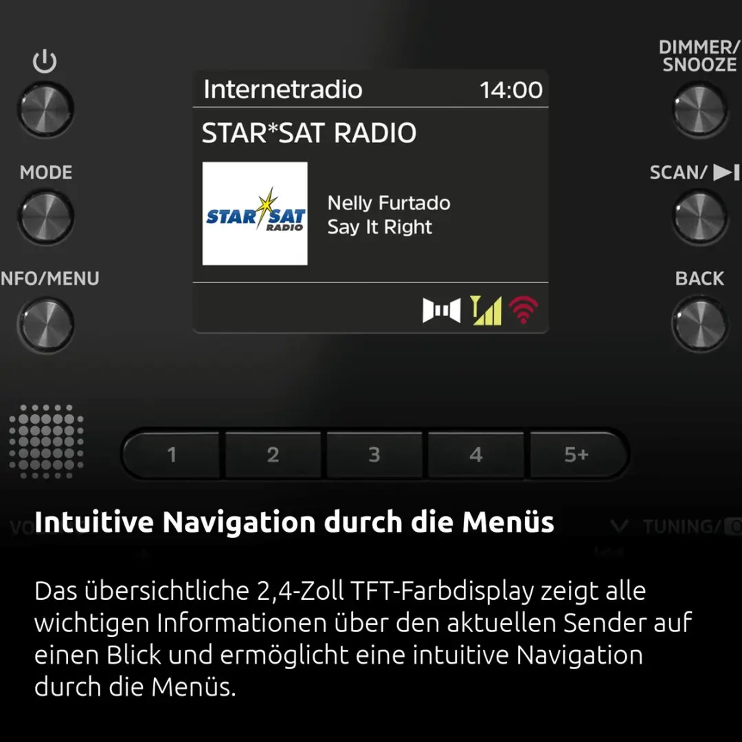 Technisat DIGITRADIO 550 IR Internetradio - 10W - Zwart