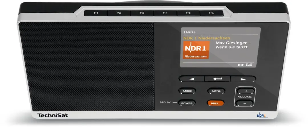 Technisat Digiradio 215 NDR 1 DAB Radio - 1W - Zwart/Zilver - afbeelding 5 van 6
