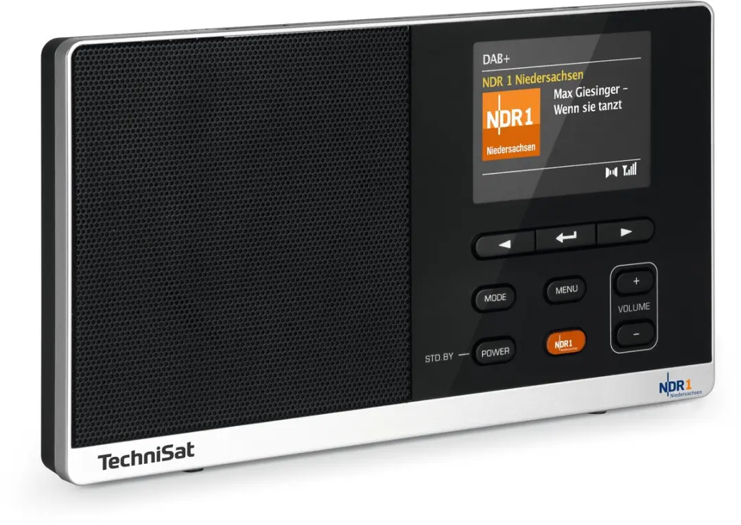 Technisat Digiradio 215 NDR 1 DAB Radio - 1W - Zwart/Zilver - afbeelding 3 van 6
