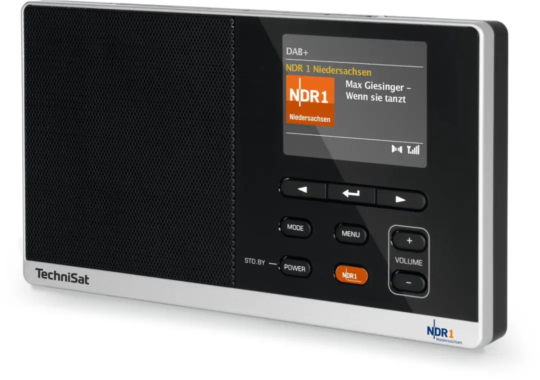 Technisat Digiradio 215 NDR 1 DAB Radio - 1W - Zwart/Zilver - afbeelding 2 van 6