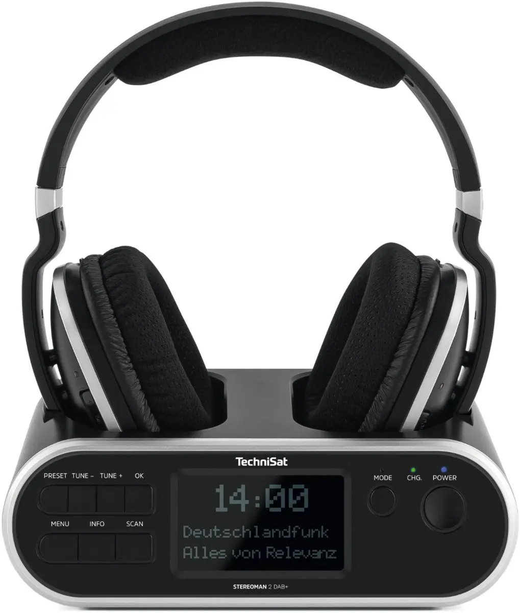 Technisat Stereoman 2 DAB+ Draadloze Hoofdtelefoon - Zwart
