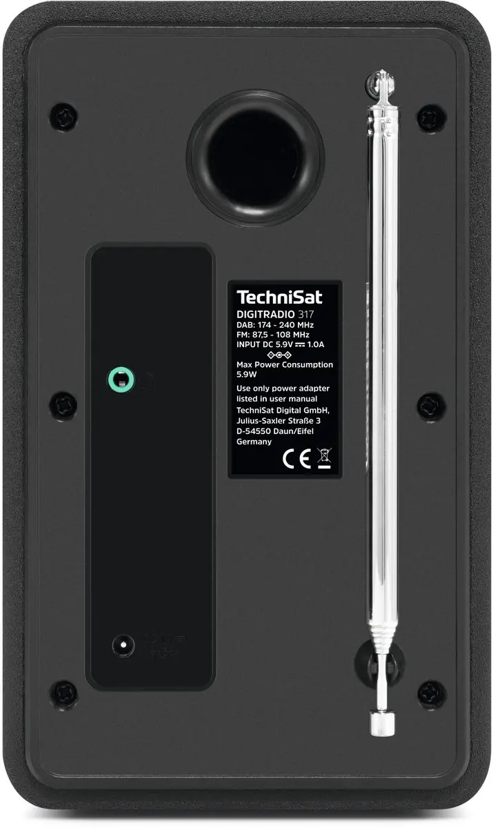 Technisat DIGITRADIO 317 DAB+ Radio - 3W - Zwart