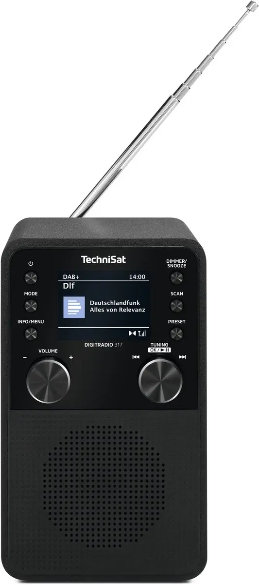 Technisat DIGITRADIO 317 DAB+ Radio - 3W - Zwart