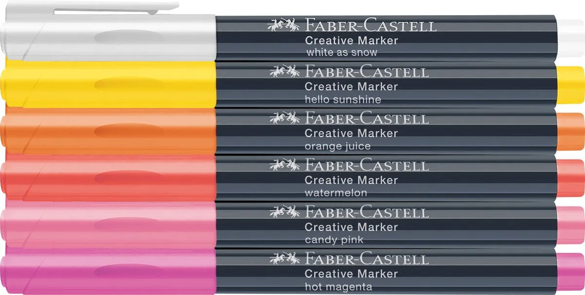 Faber-Castell Creatief Marker Summer Breeze FC-160705 - 6 Stuks