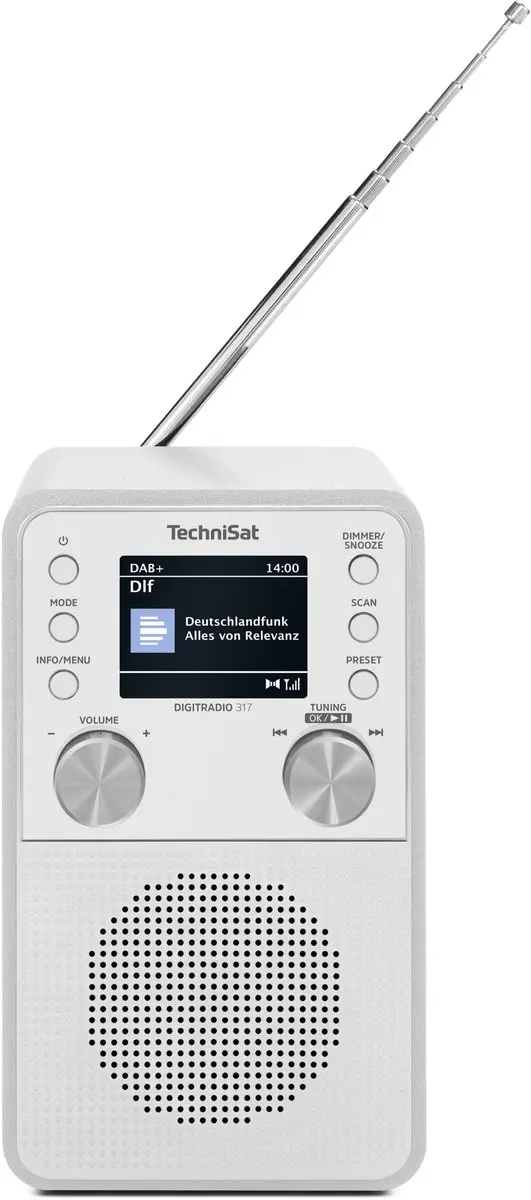 Technisat Digitradio 317 DAB+ Radio - Wit