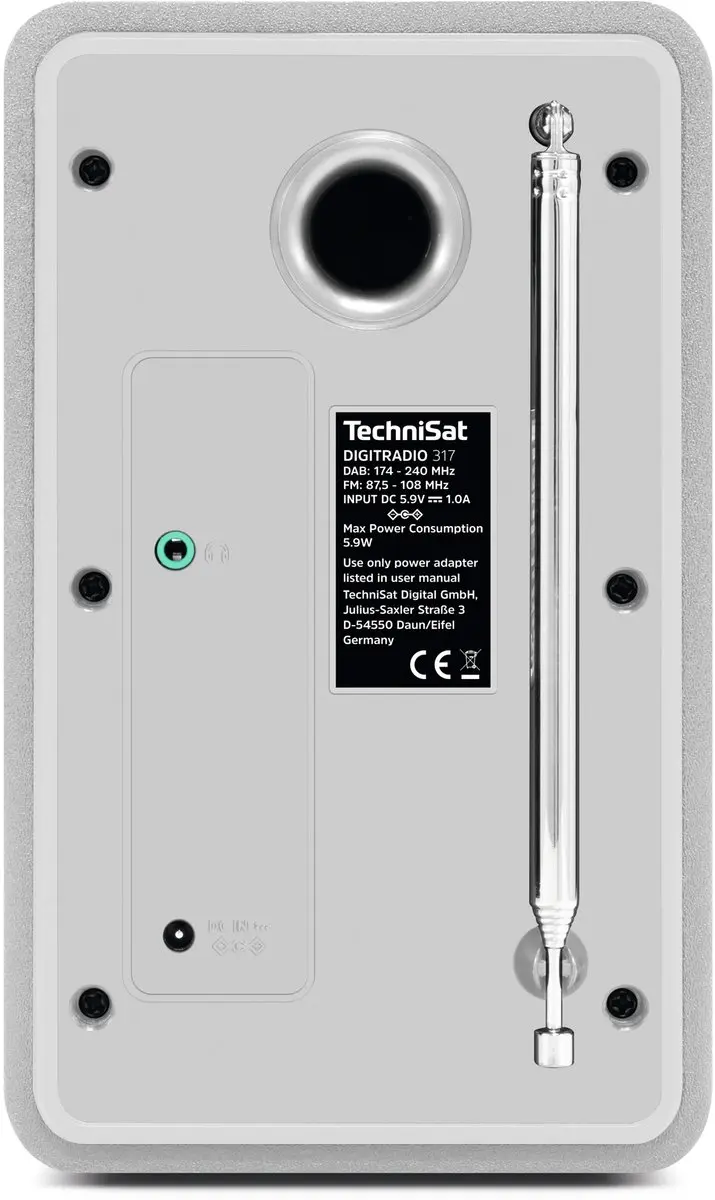 Technisat Digitradio 317 DAB+ Radio - Wit