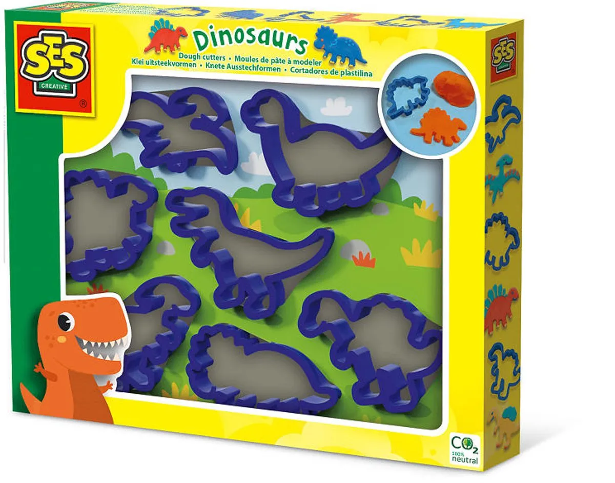 SES Creative Dino Klei Vormen - 7 Stuks