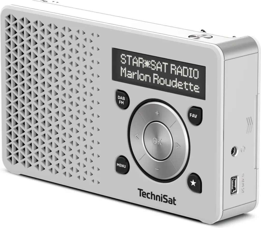 Technisat DigitRadio 1 DAB+ Radio - 1W - Wit/Zilver