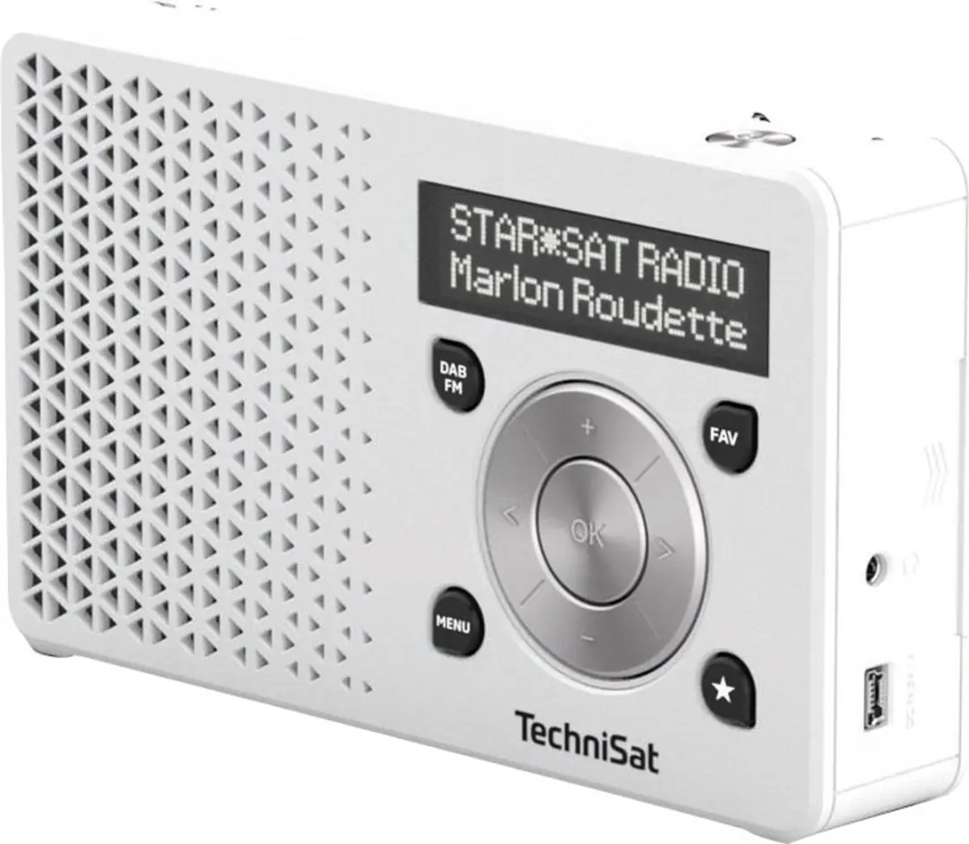 Technisat DigitRadio 1 DAB+ Radio - 1W - Wit/Zilver