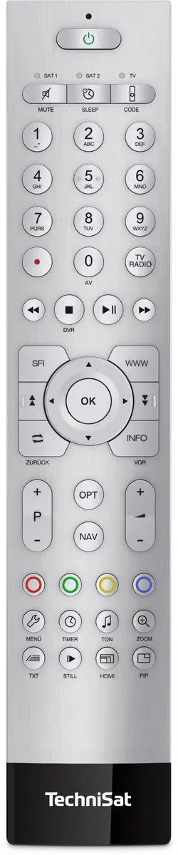 TechniSat TechniControl II afstandsbediening SAT, TV Drukknopen