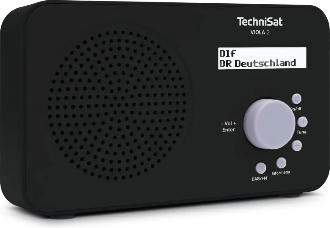 TechniSat VIOLA 2 Draagbaar Analoog & digitaal Zwart