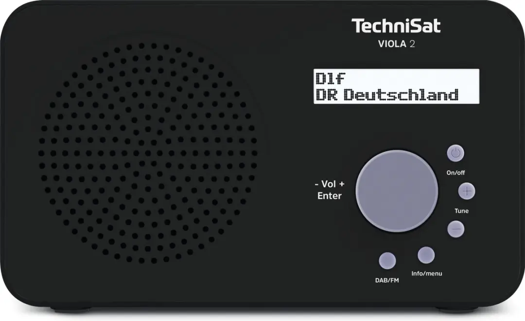 Technisat VIOLA 2 DAB+/FM Radio - 1W - Zwart - afbeelding 2 van 6