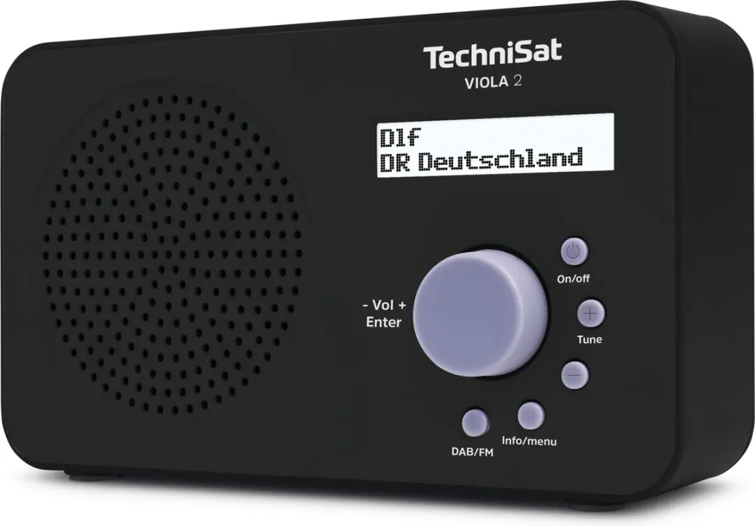 Technisat VIOLA 2 DAB+/FM Radio - 1W - Zwart - afbeelding 3 van 6