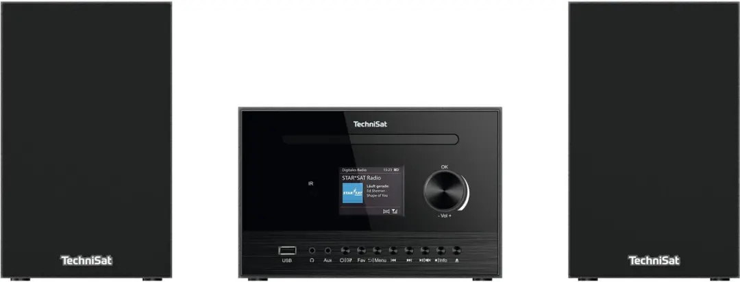 Technisat Classic 800 IR DAB+ Microsysteem 40W - Zwart - afbeelding 2 van 4