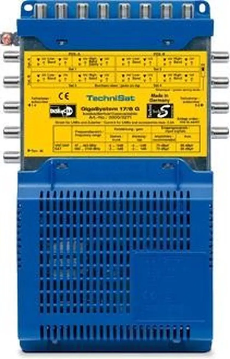 TechniSat GigaSystem 17/8 G Satelliet Blauw, Geel TV set-top box