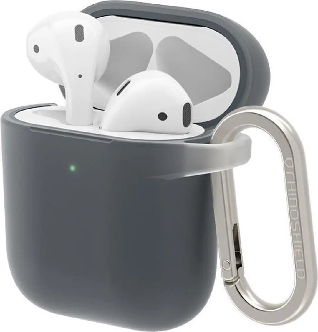 RhinoShield Apple AirPods Hard Plastic Hoesje Grijs