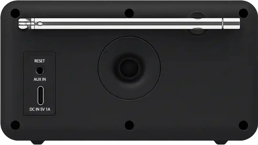 Pinell COMPACT Black Bluetooth DAB+/FM Speaker - 2W - Zwart