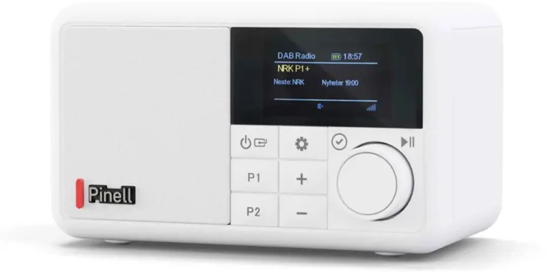 Pinell COMPACT White Bluetooth DAB+/FM Speaker