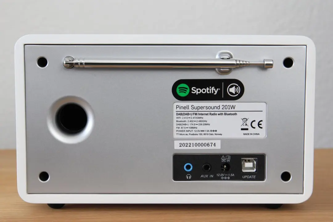 Pinell Supersound 201W DAB+/Internet Radio - Wit