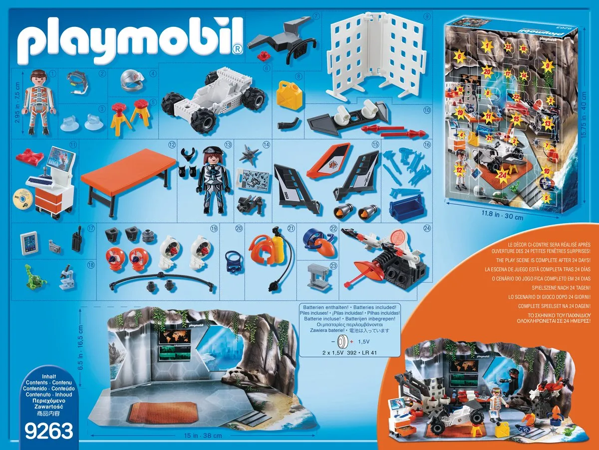Playmobil Adventskalender Top Agents 9263 - Multicolor