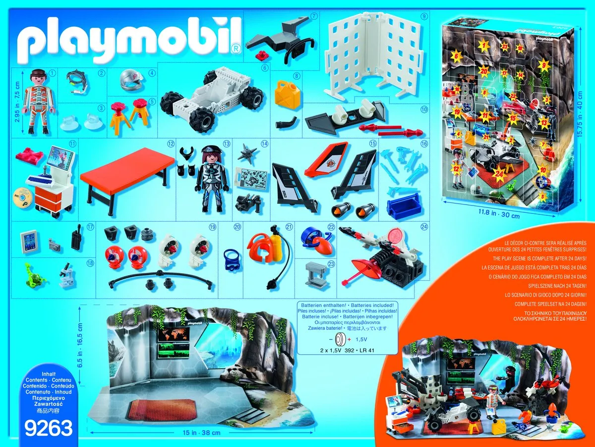 Playmobil Adventskalender Top Agents 9263 - Multicolor