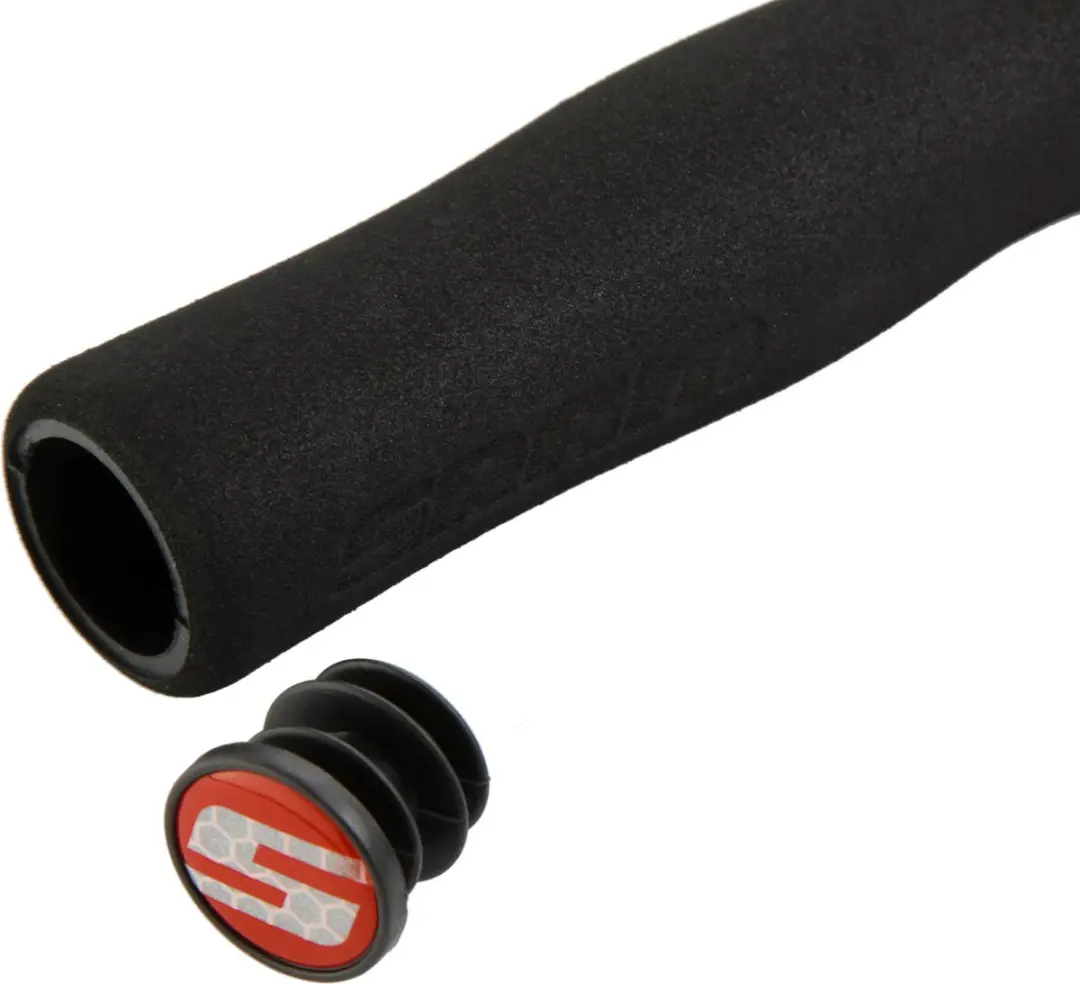 SRAM Locking Contour Foam Handvatten 129mm - Zwart-Rood