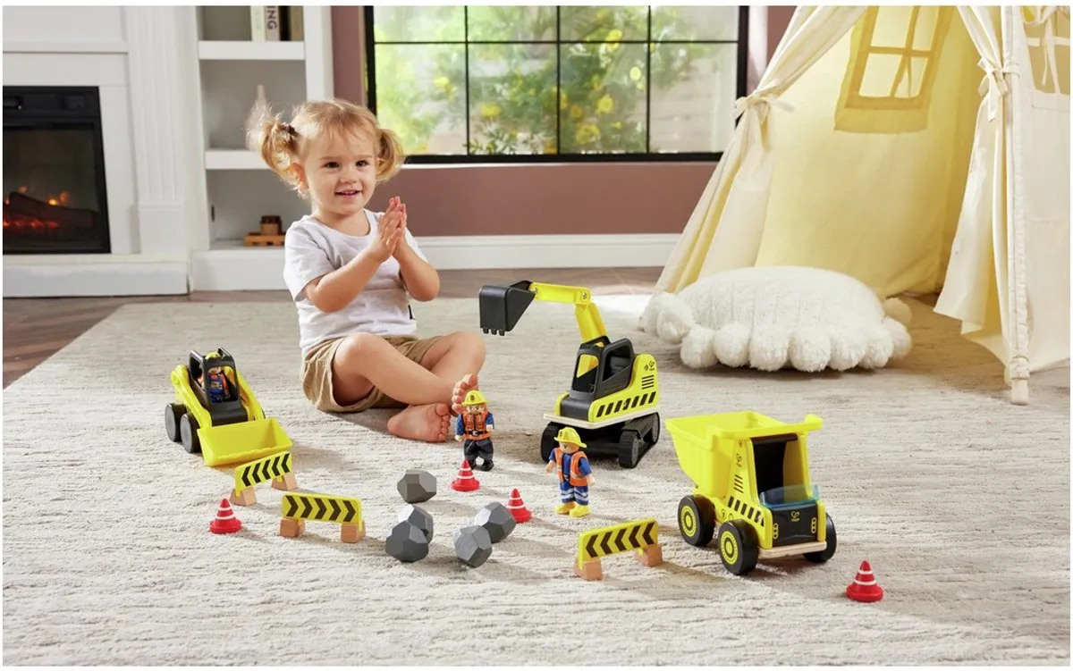 Hape Graafmachine 'n' Dump E3058 - Geel