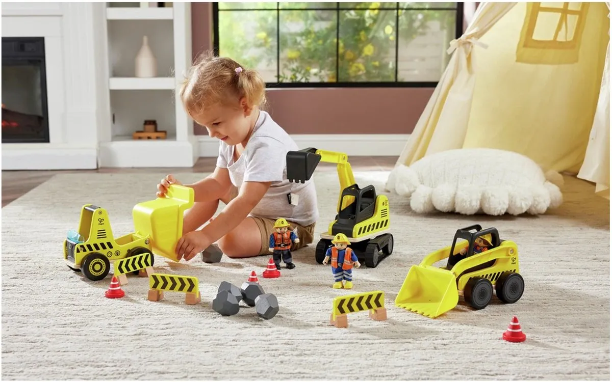 Hape Graafmachine 'n' Dump E3058 - Geel