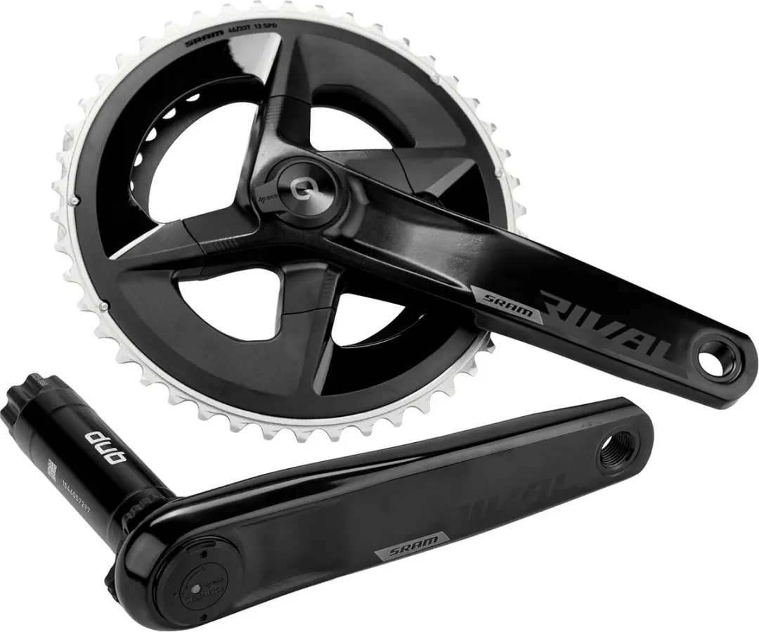SRAM Rival AXS Dub Crankstel 175mm 33/46t - Vermogensmeter - Zwart