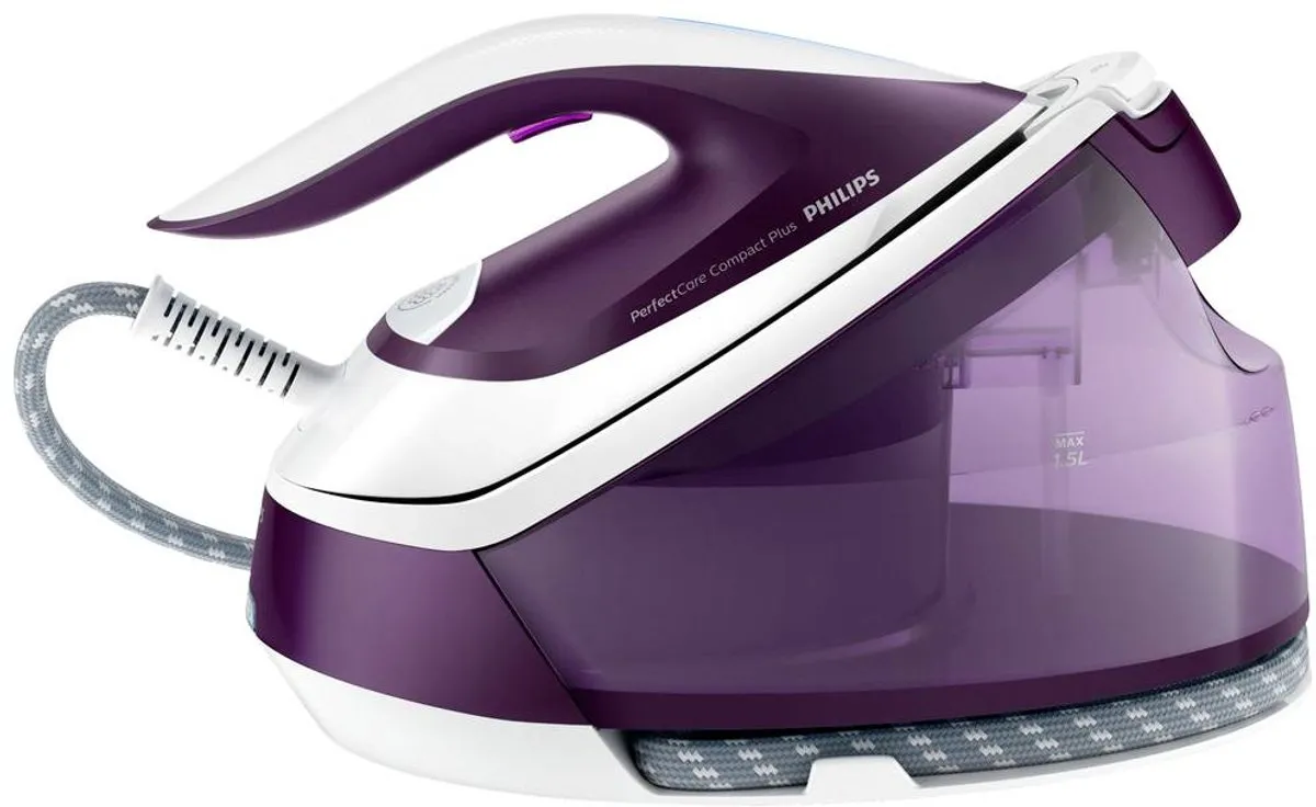 Philips PerfectCare Compact Plus GC7933/30 Stoomgenerator 1500ml - Paars/Wit - afbeelding 6 van 6