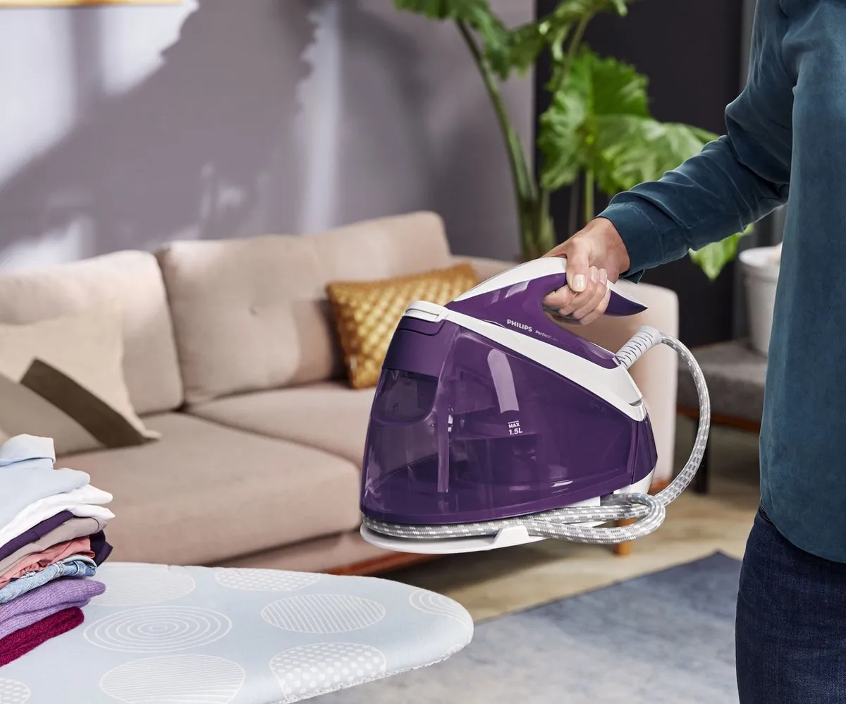 Philips PerfectCare Compact Plus GC7933/30 Stoomgenerator 1500ml - Paars/Wit