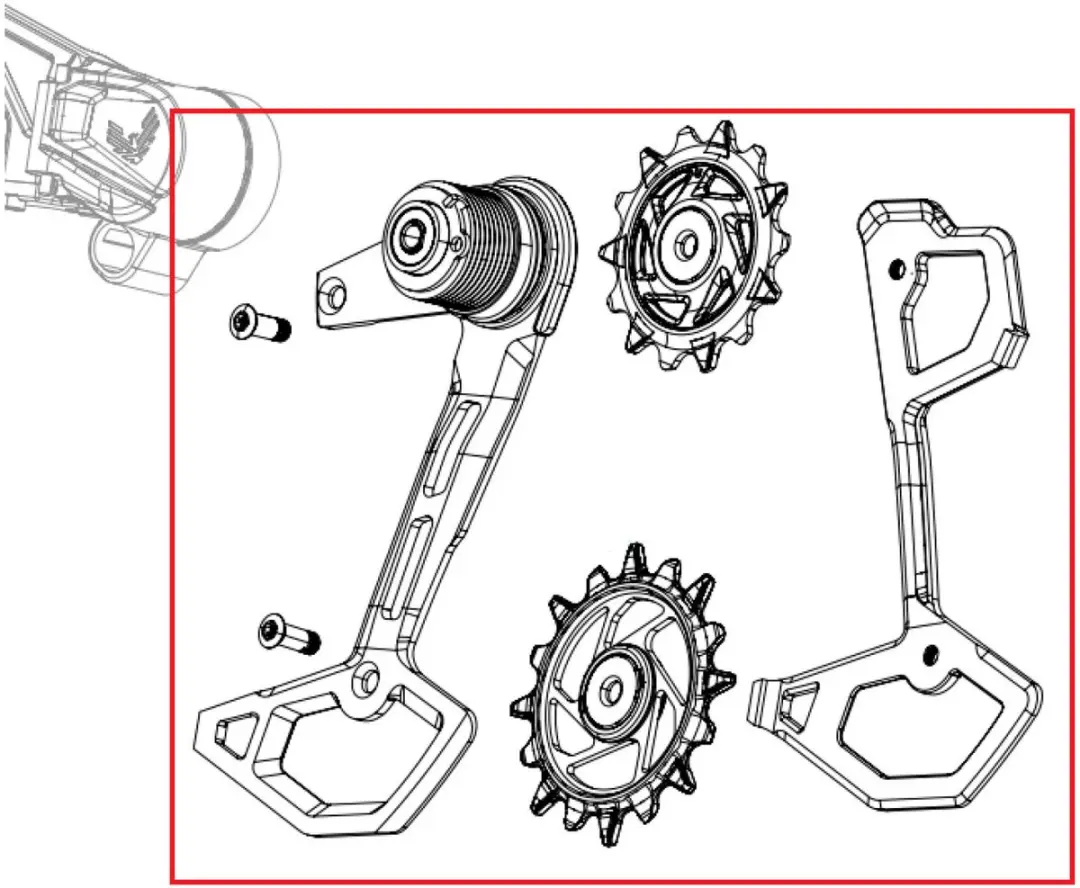SRAM XX T-Type Eagle AXS Achterderailleur