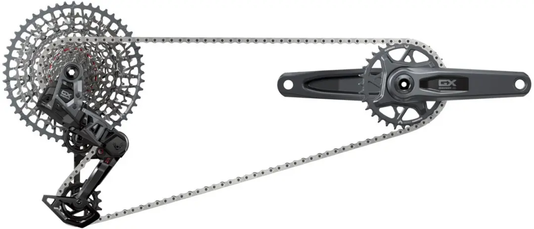 Sram Gx Axs Eagle E-mtb 104 Lk Groepset Zilver 34t / 10-52t