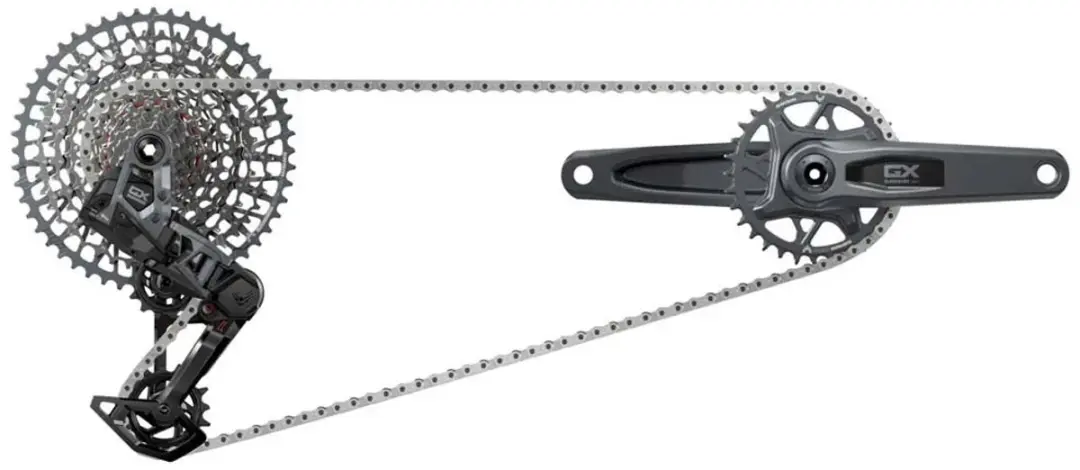 SRAM GX AXS Eagle E-MTB Groepset 10-52t - 34T - Zilver - afbeelding 2 van 2