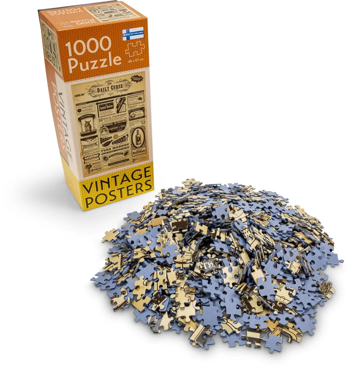 Tactic Puzzle 1000 Vintage Daily Curse - 1000 Stuks - Oranje