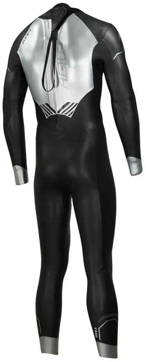 Zone3 Heren Agile Triathlon Wetsuit WS21MAGI116 - Zwart/Zilver - afbeelding 2 van 5