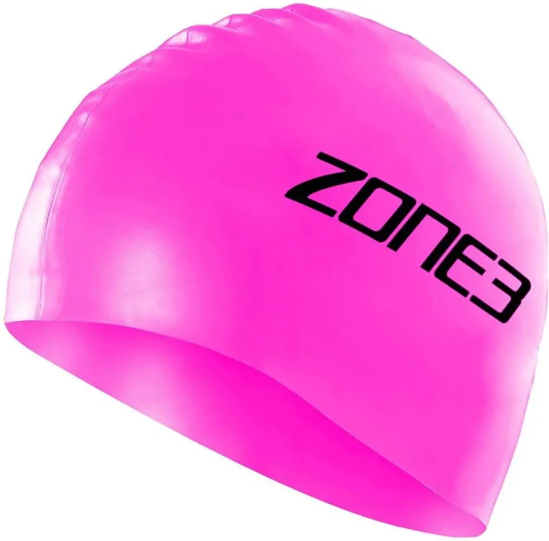 Zone3 2026 Siliconen Zwemcap - Wit/Pink